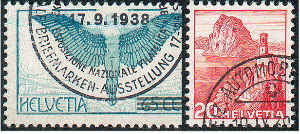 1938, Nationale Briefmarkenausstellung in Aarau