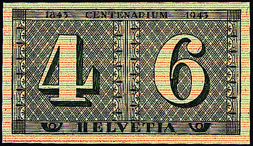 1943 Luxusblatt 100 Jahre Schweizerische Postmarken