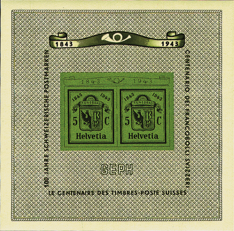 1943, Nationale Briefmarkenausstellung in Genf (GEPH)
