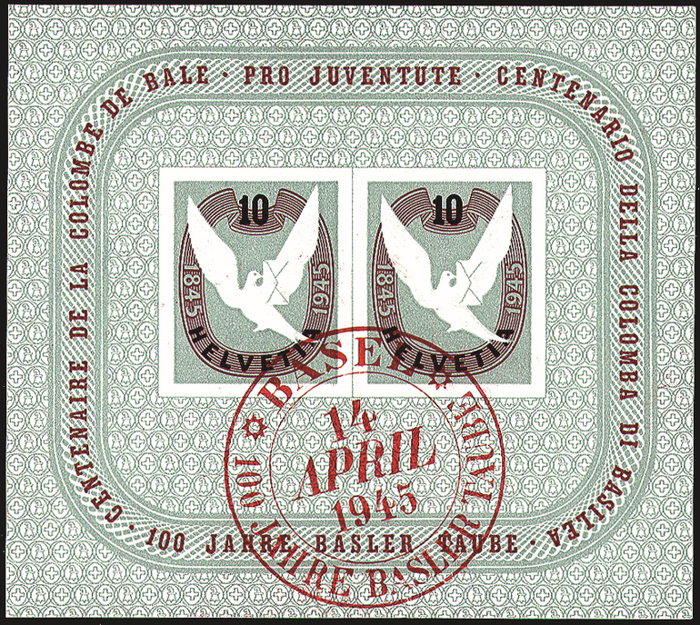 1945, 100 Jahre Basler Taube