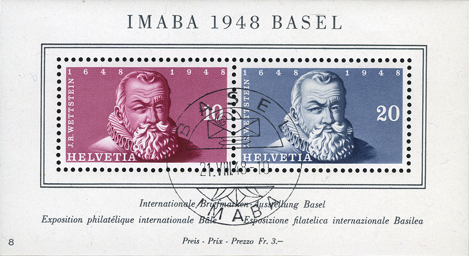 1948, Internationale Briefmarkenausstellung in Basel (IMABA)