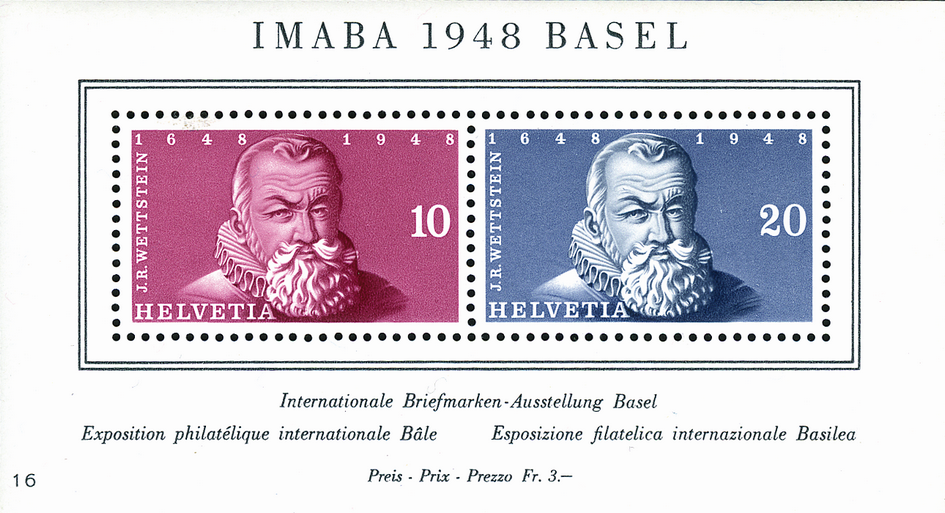 1948, Internationale Briefmarkenausstellung in Basel (IMABA)