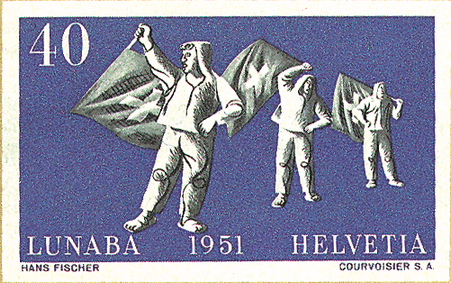 1951, Nationale Briefmarkenausstellung in Luzern (LUNABA)