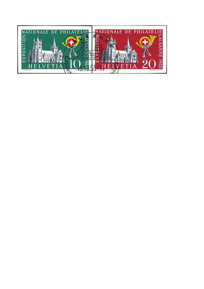 1955, Nationale Briefmarkenausstellung in Lausanne