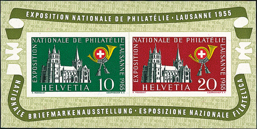 1955, Nationale Briefmarkenausstellung in Lausanne
