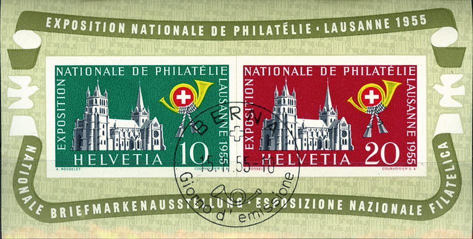 1955, Nationale Briefmarkenausstellung in Lausanne