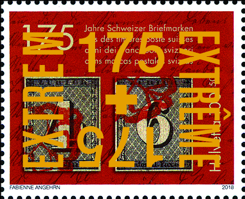 2018, 175 Jahre Schweizer Briefmarken