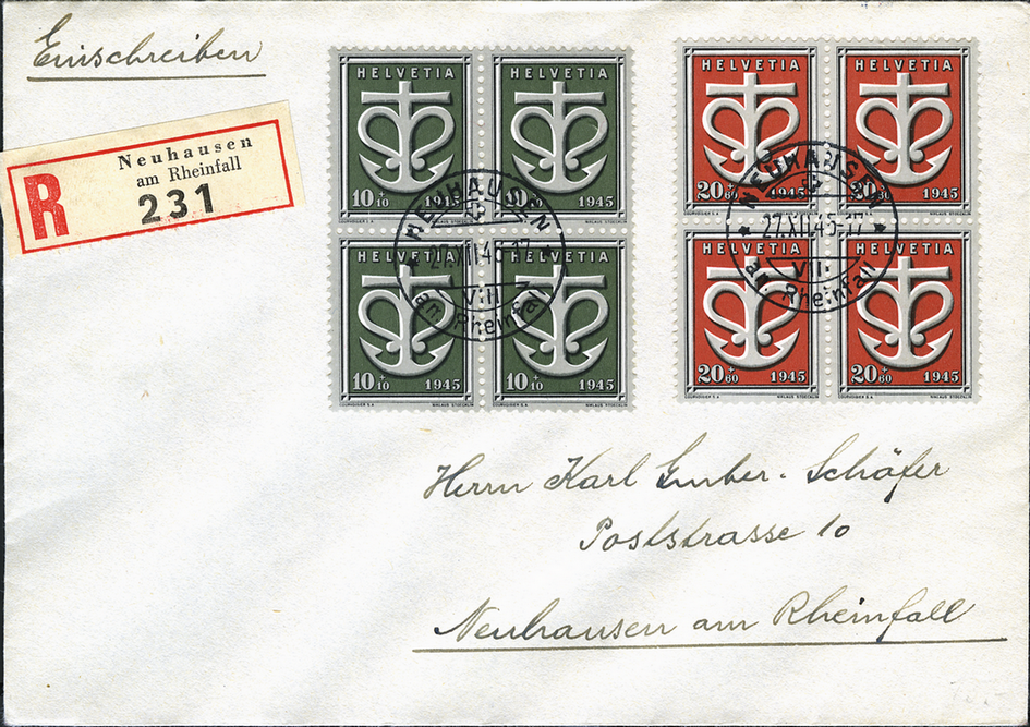 1945, Schweizer Spende an die Kriegsgeschädigten