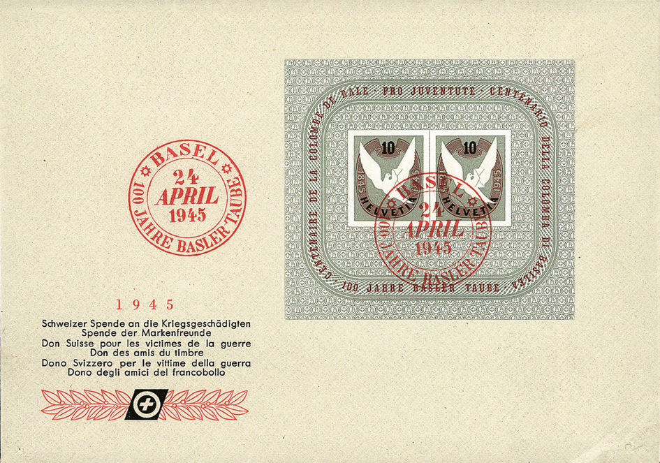 1945, 100 Jahre Basler Taube