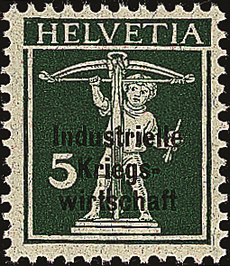 5 Rp. Tellknabe, grün