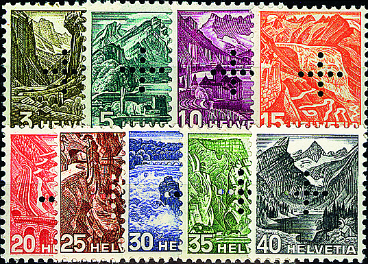 1935-1937, Landschaftsbilder in Stichtiefdruck