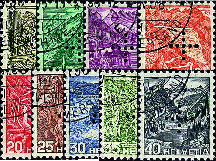 1935-1937, Landschaftsbilder in Stichtiefdruck