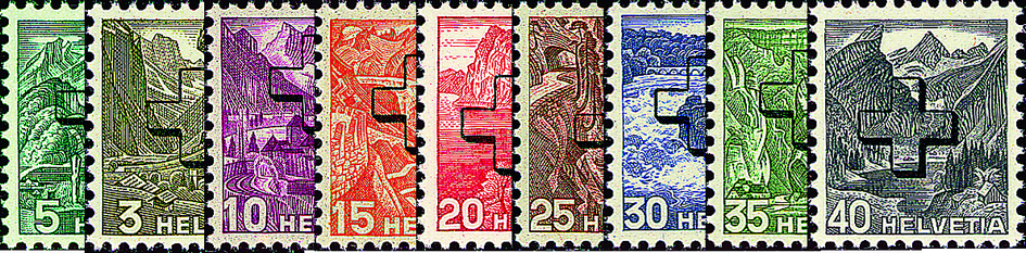 1938, Landschaftsbilder in Stichtiefdruck