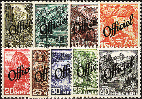 1942, Landschaftsbilder in Stichtiefdruck