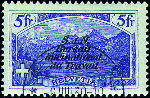 5 Fr. Rütli, ultramarin