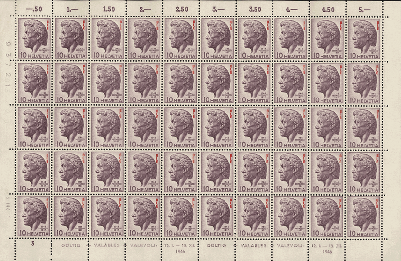 10. Rp. Pestalozzi, dunkelviolett