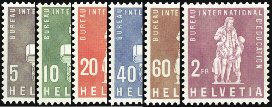 1958, Symbolische Darstellungen und Pestalozzi-Denkmal