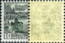 10 Rp. Chillon, gelbgrün, "Transparentes Papier"