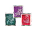 1935-1943, Krankenpflegerinnen und Bildnis Henri Dunants, Kreidepapier, geriffeltes Papier