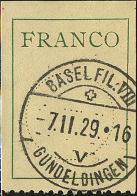 1925 Antiquaschrift, gelbgrün