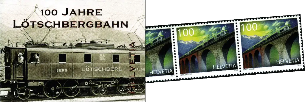 2013, 100 Jahre Lötschbergbahn