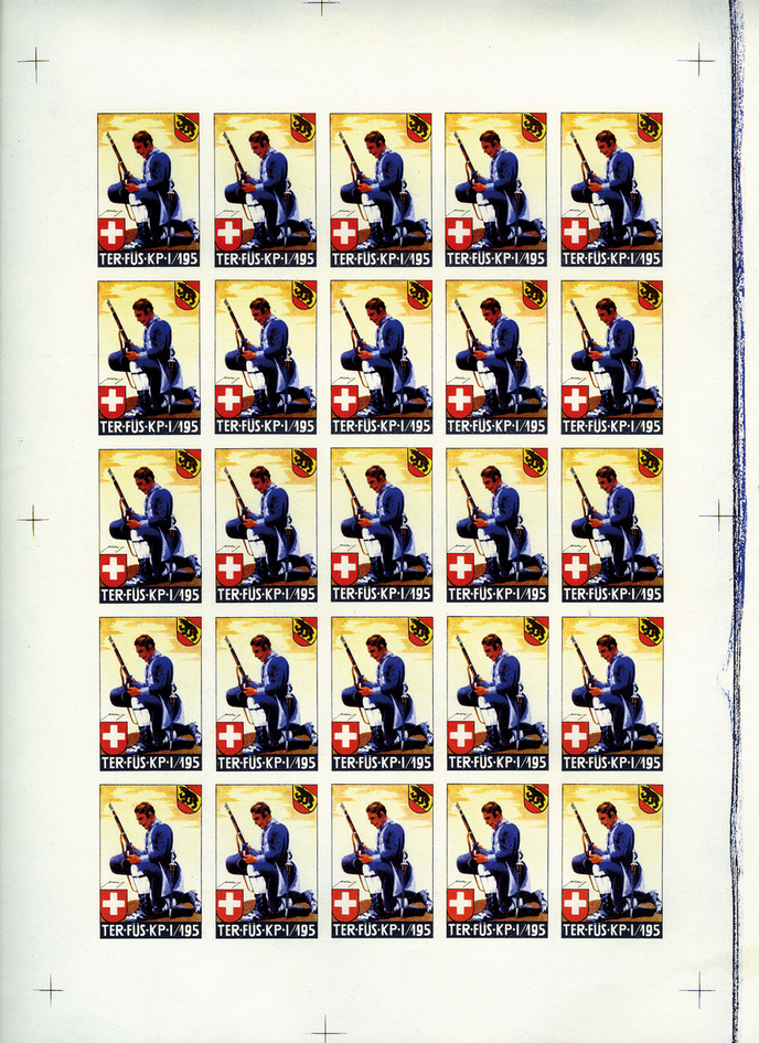 1939, Territorial-Truppen Ter.Füs.Kp. I-195, ungezähnt