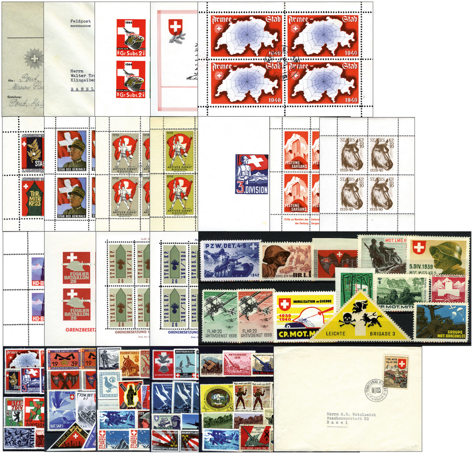1939-1945, Soldatenmarken-Grosskollektion mit über 120 tollen Ausgaben
