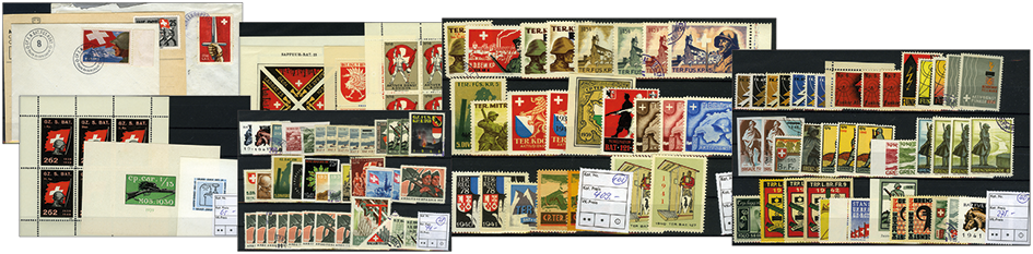 1939-1945, Soldatenmarken-Grosskollektion mit über 150 tollen Ausgaben