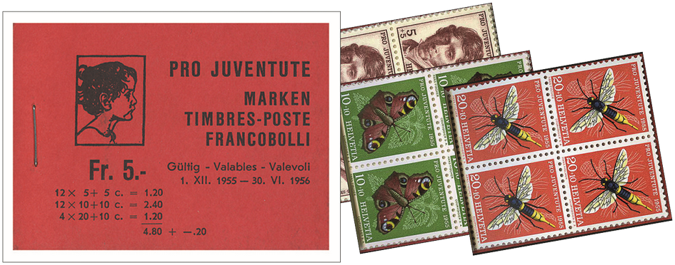 1955, dunkelrot