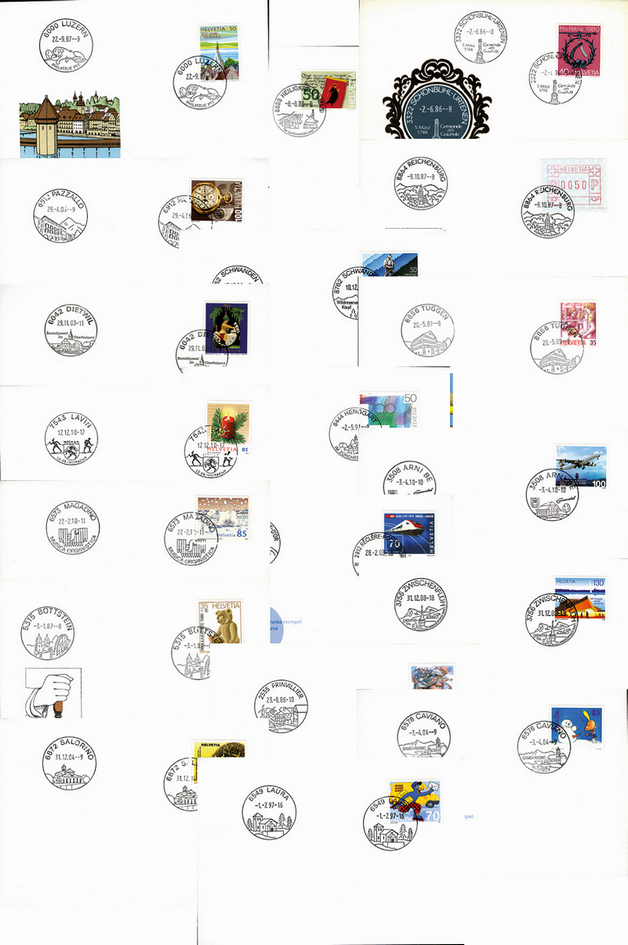 1960-2005, Webedatumstempel-Kollektion