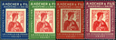 1909, Kochermarken, 10 Rp. Helvetia-Brustbild II