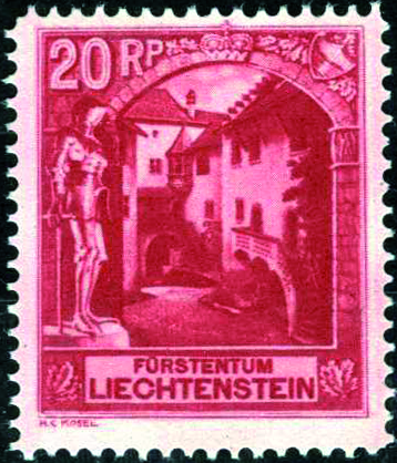 20 Rp. Burghof Vaduz