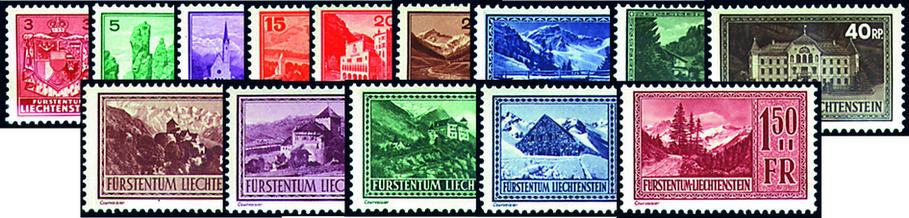 1934-1936, Wappen und Landschatsbilder