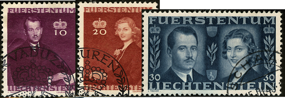 1943, Hochzeitsmarken, Vermählung des Fürsten Franz Josef II.