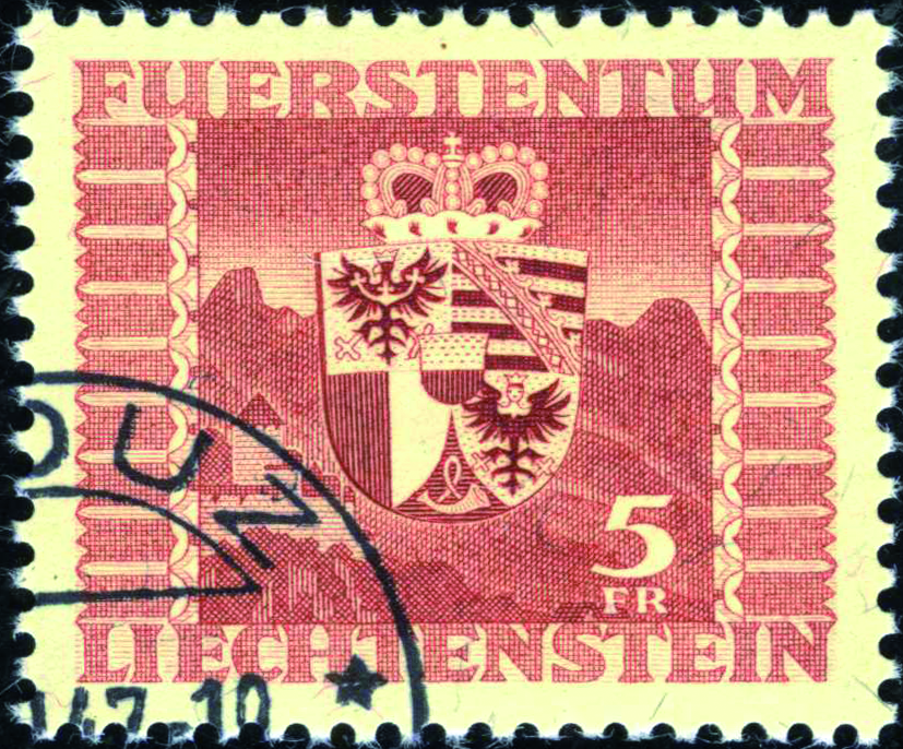 5 Fr. bräunlichrosa-gelblich