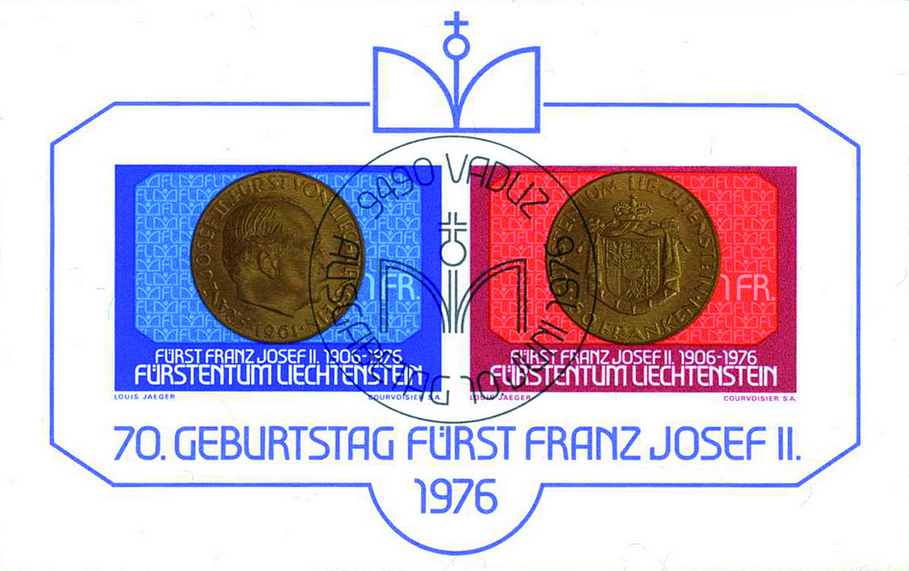 1976, 70. Geburtstag von Fürst Fanz Josef II. von Liechtenstein