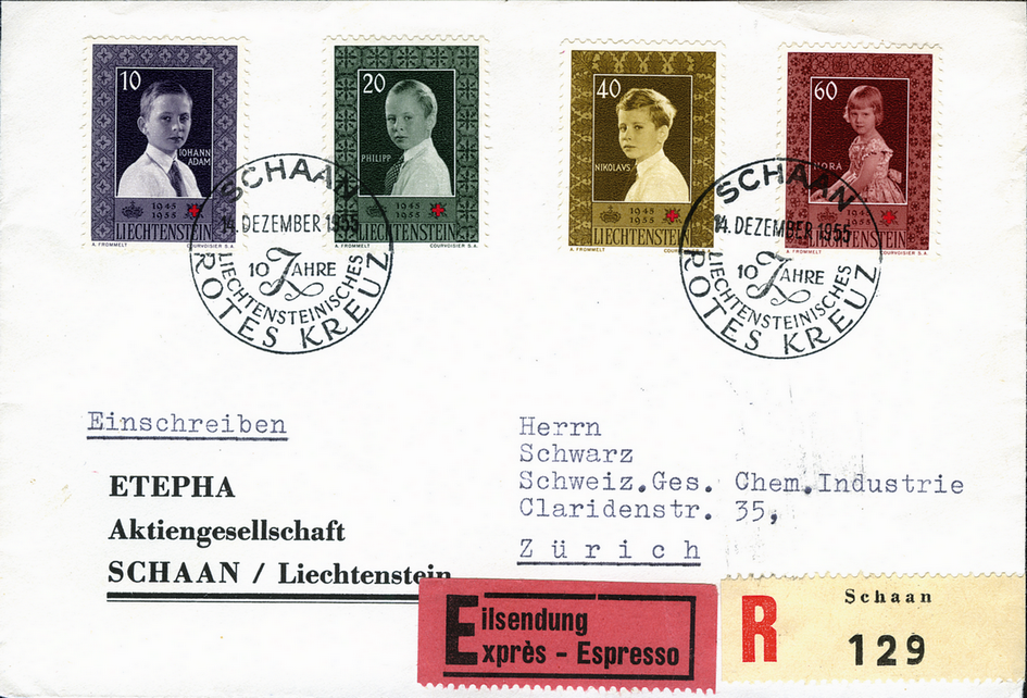 1955, 10 Jahre Liechtensteinnische Rotes Kreuz