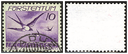 10 Rp. violett, weisser Gummi