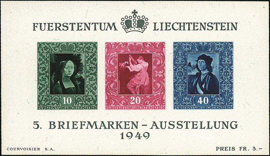 1949, 5. Liechtensteinische Briefmarkenausstellung