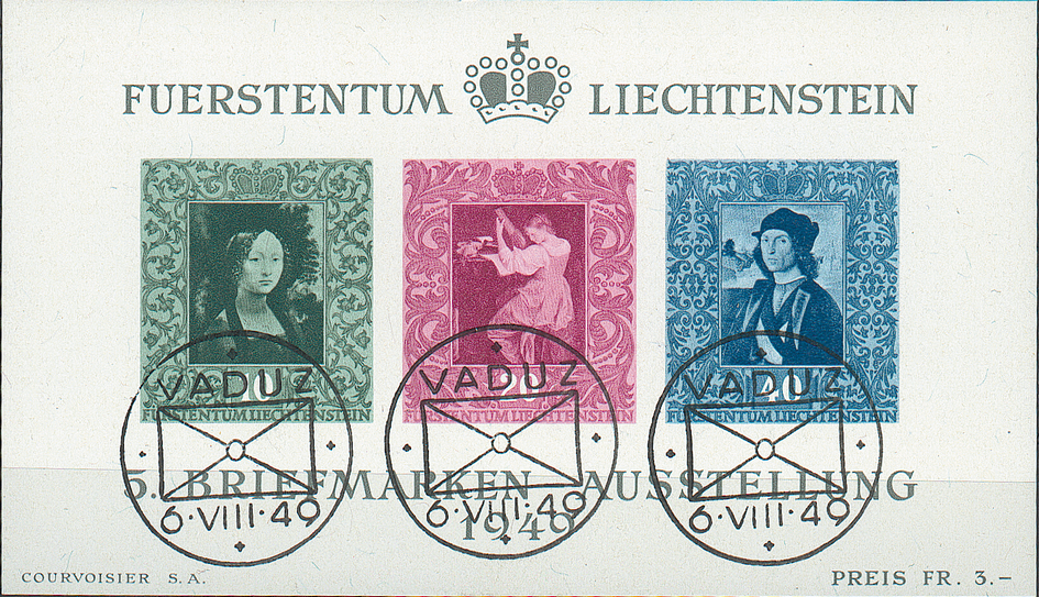 1949, 5. Liechtensteinische Briefmarkenausstellung