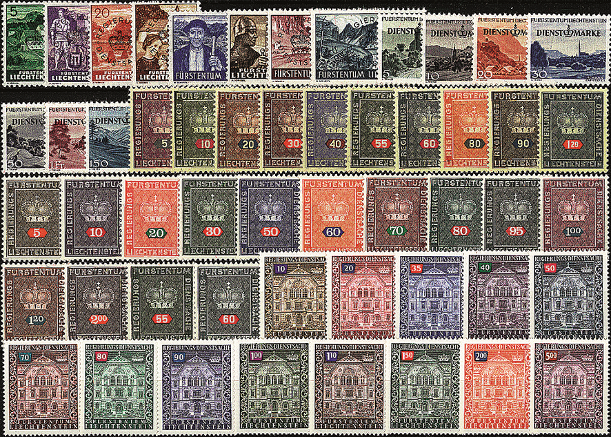 1937-1989, Dienstmarken