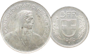 1969, 5 Fr. Silber-Kursmünze