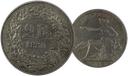 1850, 2 Fr. Silber-Kursmünze Sitzende Helvetia