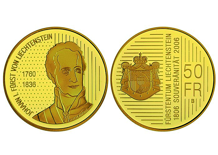 2006, 50 Franken &quot;Fürst Johann I&quot;