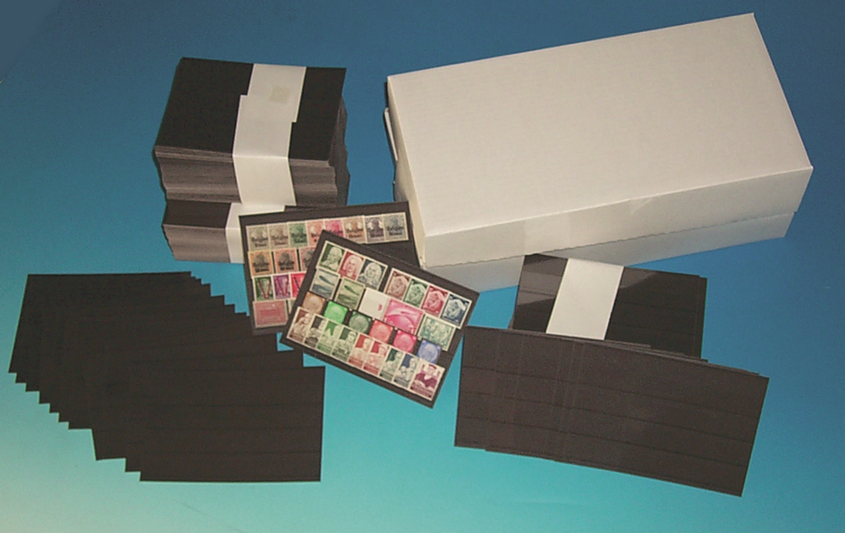 100 Steckkarten A6 mit 4 Streifen