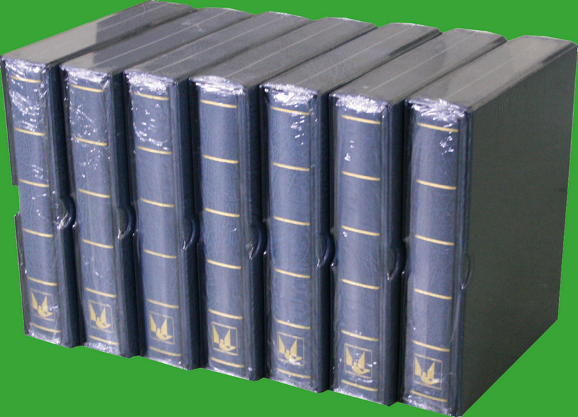 Universal-Album blau, Originalkarton (7 Stk.)