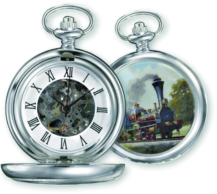 Taschenuhr &quot;Spanisch-Brötli-Bahn&quot;