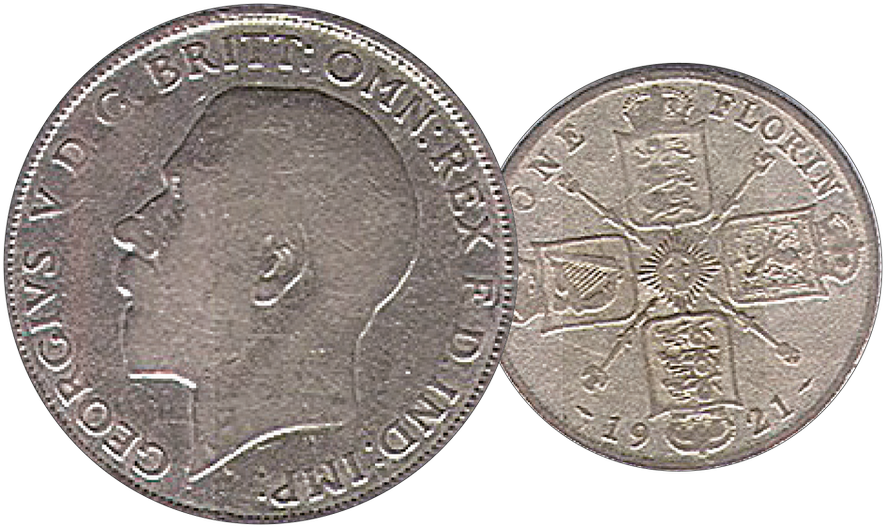2010, Silbermünzen-Serie &quot;Könige Europas&quot;, George V., 1920-1936