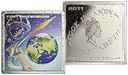 2011, Farb-Silbermünze zum 50-jährigen Jubiläum &quot;Der erste Mensch im Weltall&quot;
