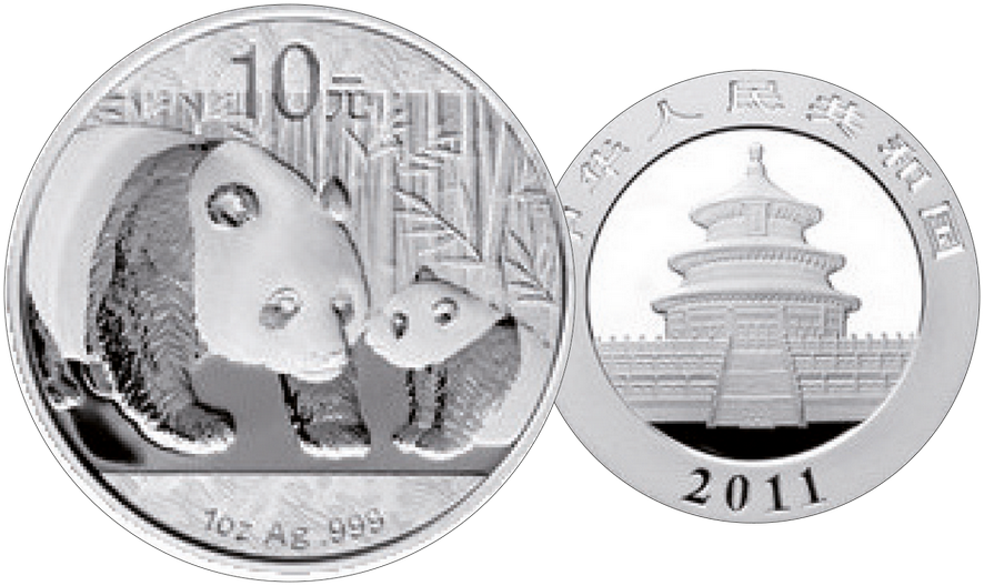 2011, China, PANDA, 1 Unze